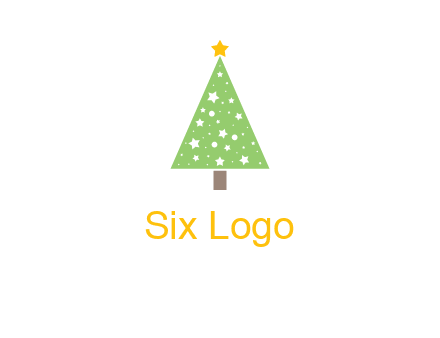 christmas tree with stars logo