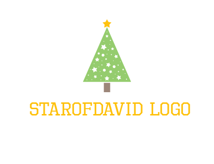 christmas tree with stars logo