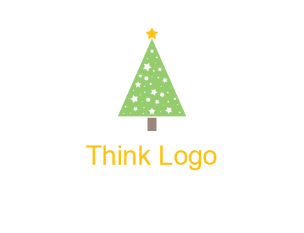 christmas tree with stars logo