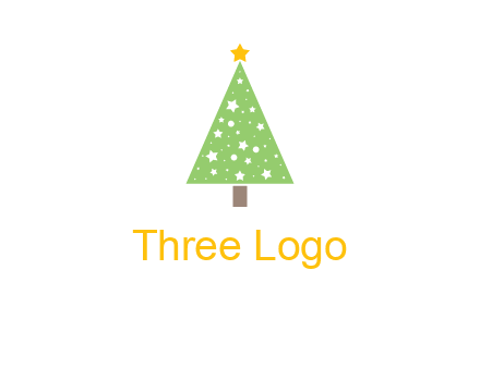 christmas tree with stars logo