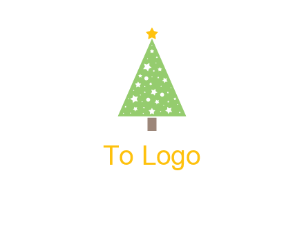 christmas tree with stars logo