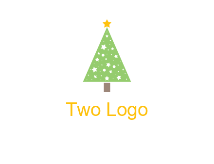 christmas tree with stars logo