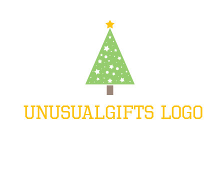 christmas tree with stars logo