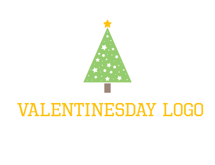 christmas tree with stars logo