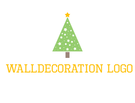 christmas tree with stars logo