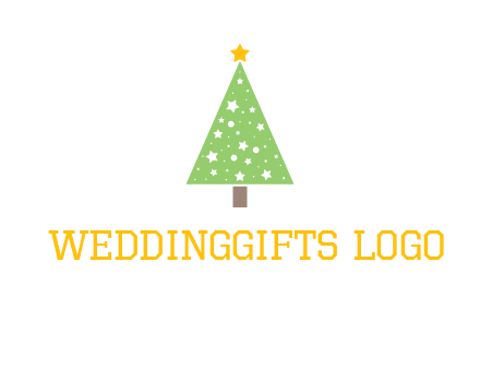 christmas tree with stars logo