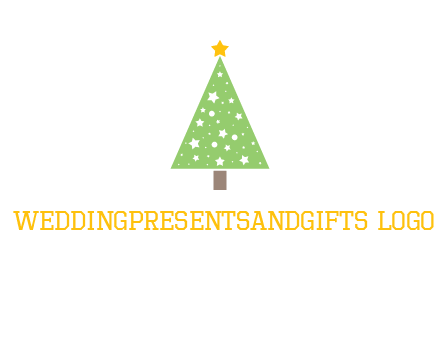 christmas tree with stars logo