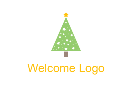 christmas tree with stars logo