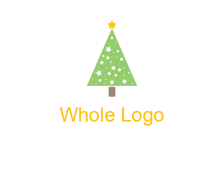 christmas tree with stars logo