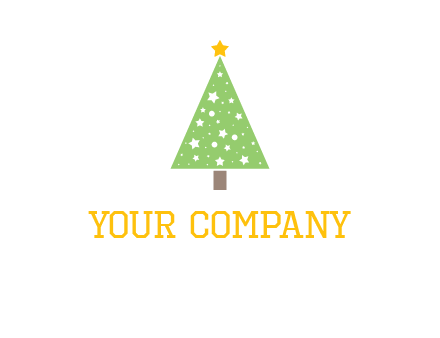 christmas tree with stars logo