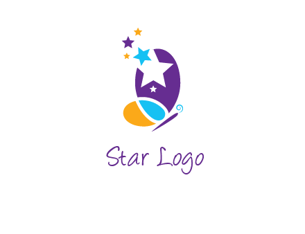 stars butterfly logo