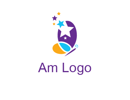 stars butterfly logo