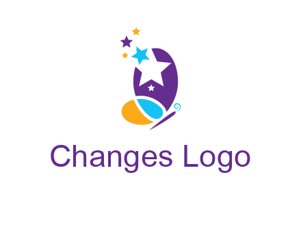 stars butterfly logo