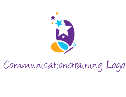 stars butterfly logo