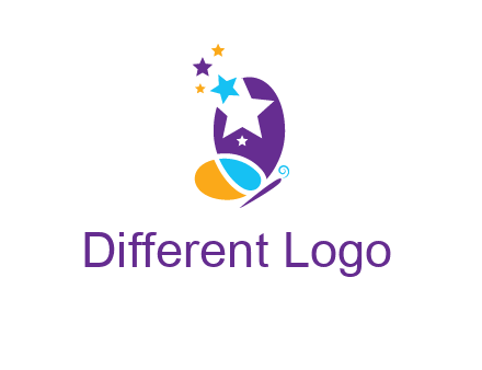 stars butterfly logo