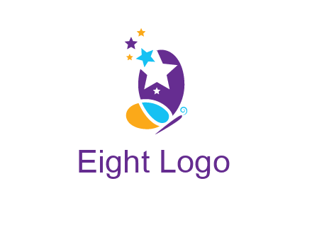 stars butterfly logo