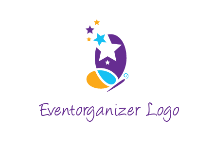 stars butterfly logo