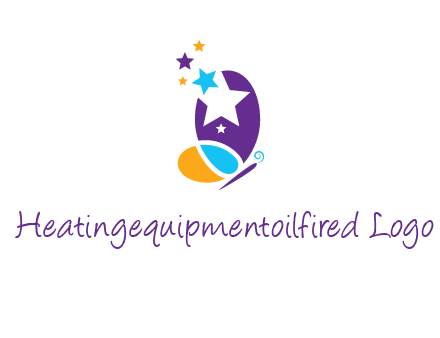 stars butterfly logo