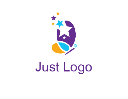 stars butterfly logo