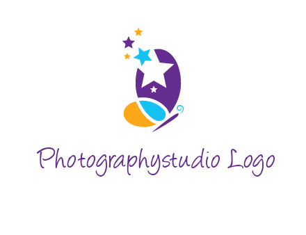stars butterfly logo