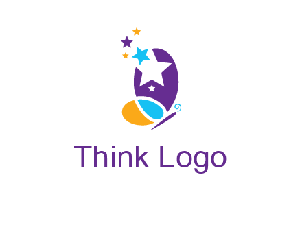 stars butterfly logo