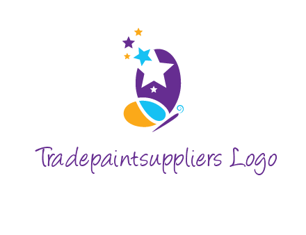 stars butterfly logo