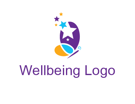 stars butterfly logo
