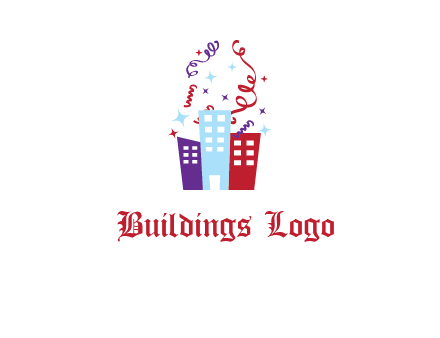 festival over buildings logo