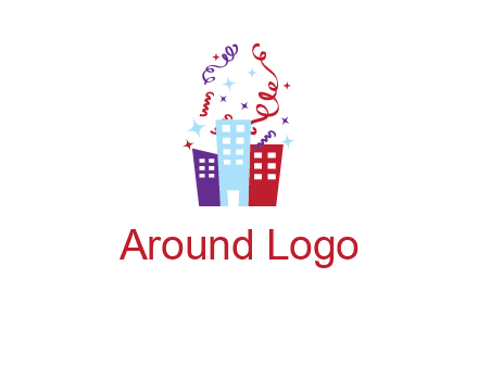 festival over buildings logo