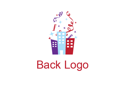 festival over buildings logo