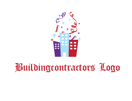 festival over buildings logo