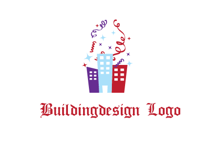 festival over buildings logo