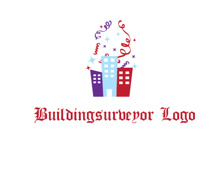 festival over buildings logo