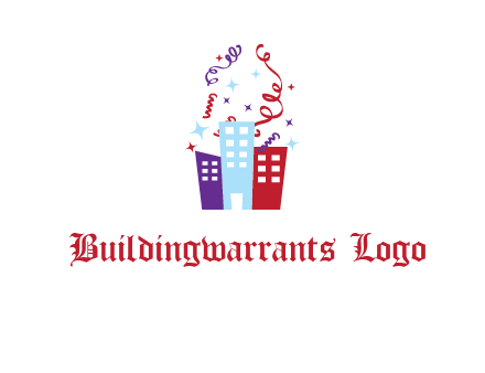festival over buildings logo
