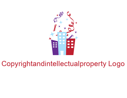festival over buildings logo