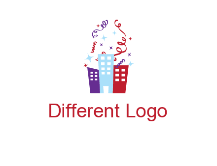 festival over buildings logo