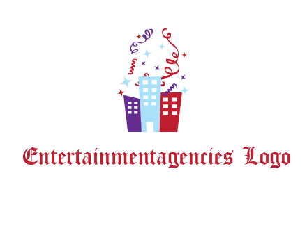 festival over buildings logo