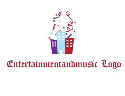 festival over buildings logo