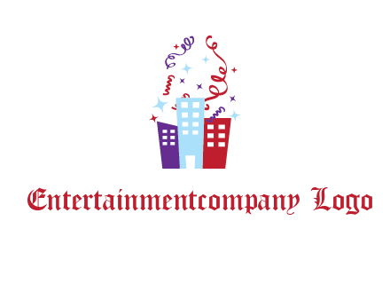 festival over buildings logo