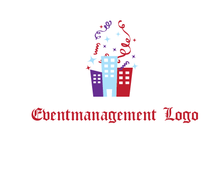 festival over buildings logo