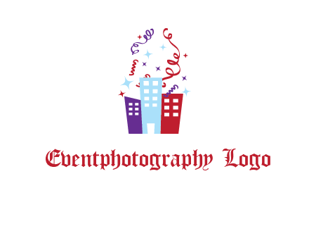festival over buildings logo