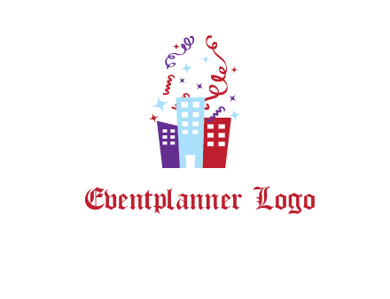 festival over buildings logo
