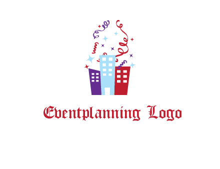 festival over buildings logo