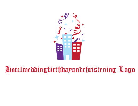 festival over buildings logo