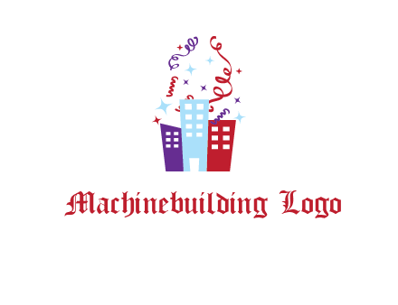 festival over buildings logo