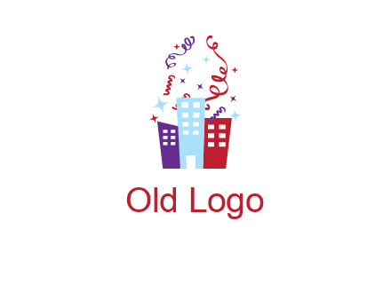festival over buildings logo