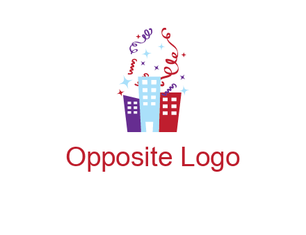 festival over buildings logo