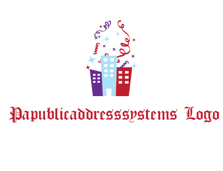 festival over buildings logo
