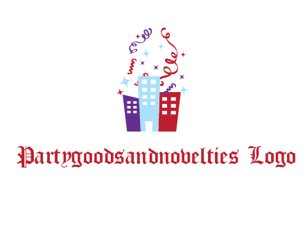 festival over buildings logo