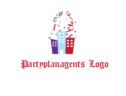 festival over buildings logo